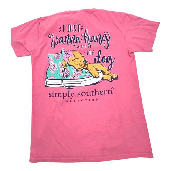 SIMPLY SOUTHERN COLLECTION women's t-shirt fuschia SMALL - Picture 8 of 8